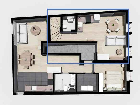 2.5-Zimmer-Maisonettewohnung